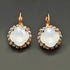 Auskari "Apžilbinošs Mirdzums III (White Opal)" ar Swarovski™ kristāliem